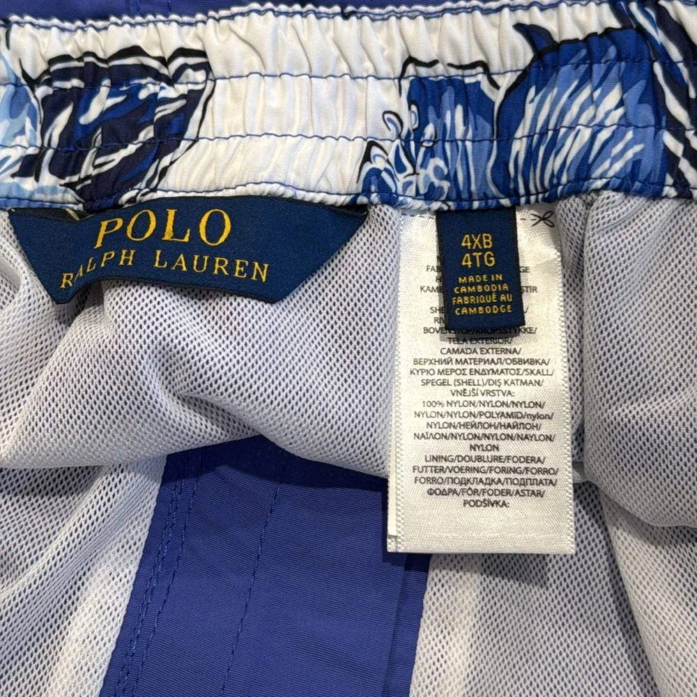 Polo Ralph Lauren Men’s Big & Tall Classic Swim Trunks‎ Blue Size 4XB NEW/NWT